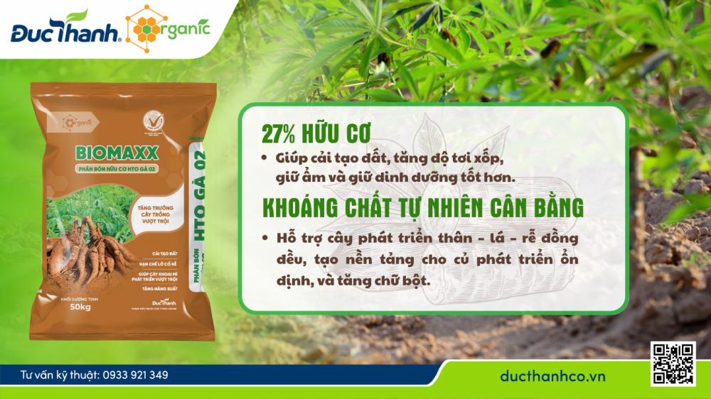 Thành phần dinh dưỡng hữu cơ của HTO Gà 02 BioMaxx