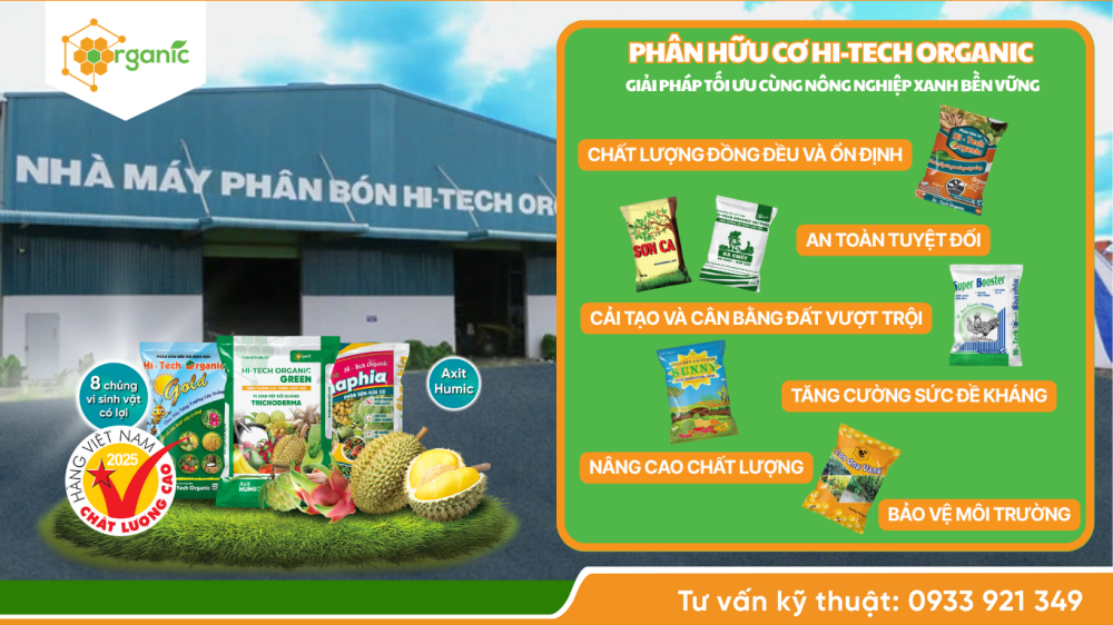 Hình 3. Một số ưu điểm nổi bật của phân bón hữu cơ Hi-tech Organic
