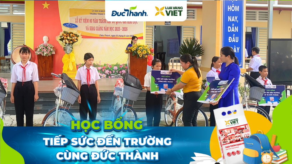 Với mỗi một bao gạo được bán đi, bạn đã chung tay góp 1,000 đồng vào quỹ học bổng