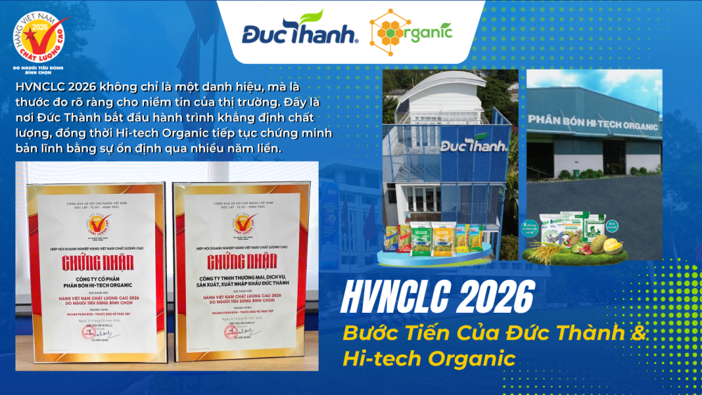 Hình 1. Dấu Ấn 30 Năm & Bước Tiến Của Đức Thành – Hi-tech Organic