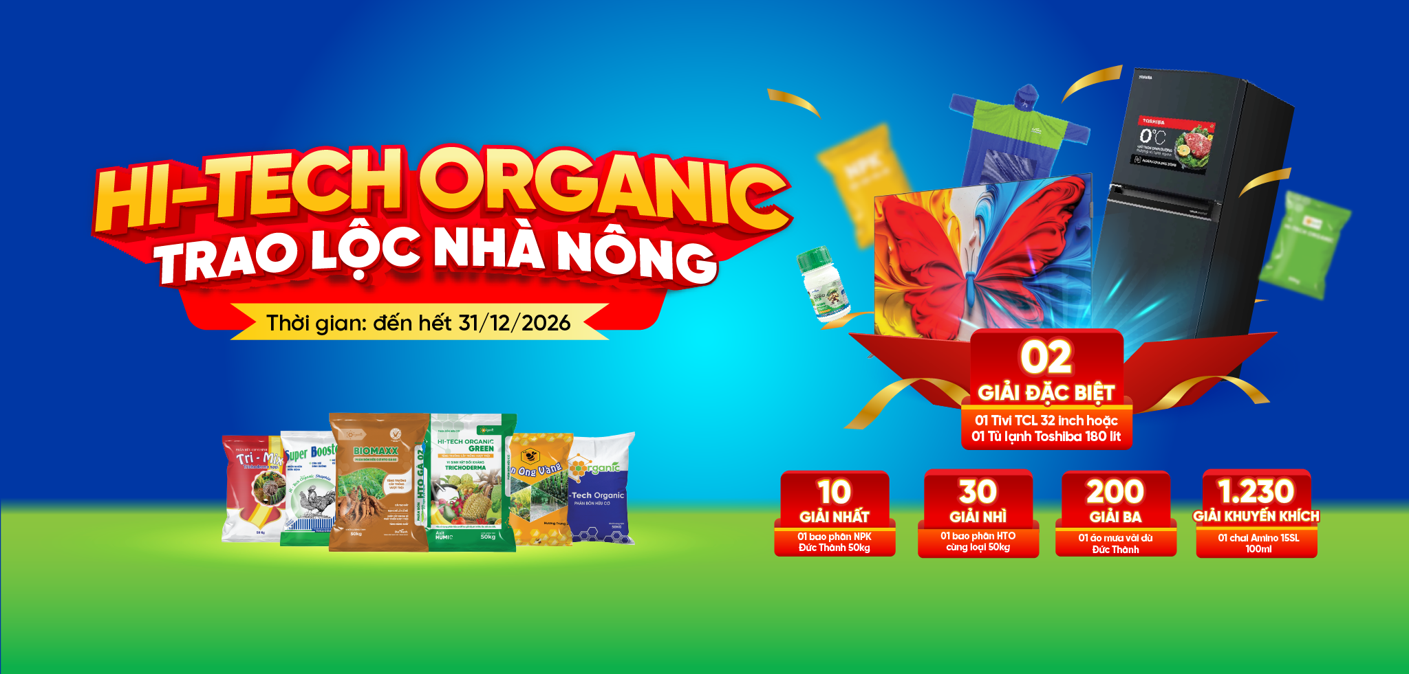 high-tech organic trao lộc nhà nông