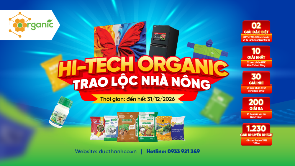 phân bón hữu cơ high-tech organic